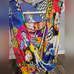 2x Two Piece Cartoon/Marilyn Monroe colorful set. GENTLY USED